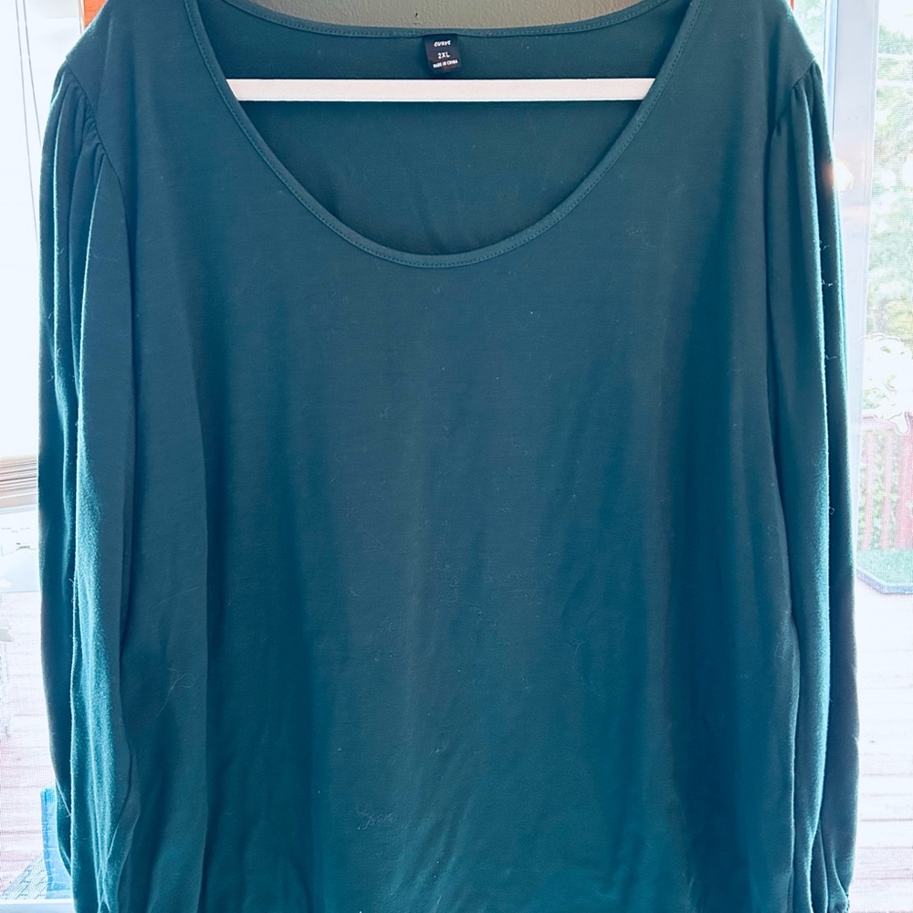Elegant Hunter Green Women's Top